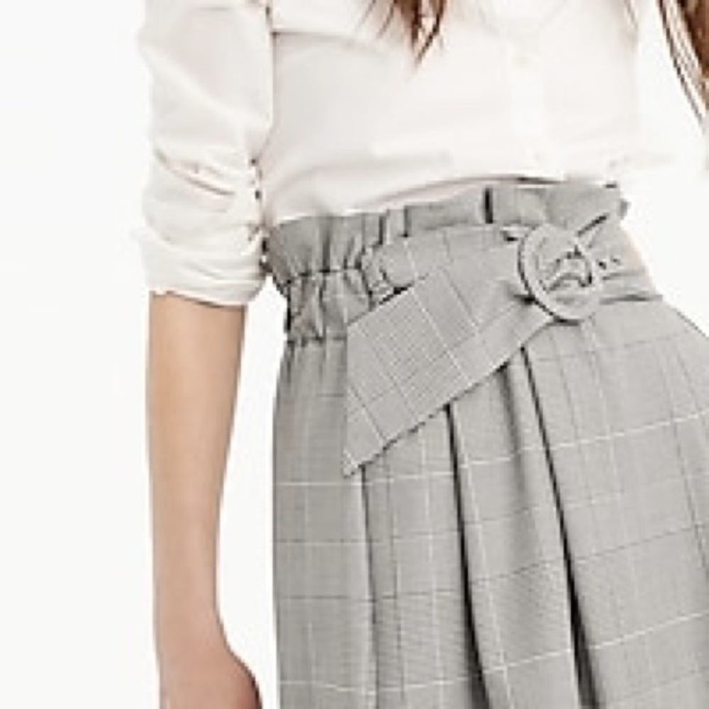 J. Crew Collection Glenplaid Midi Skirt